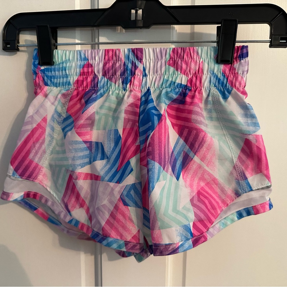 Girls (kids) athletic multicolored shorts size 6